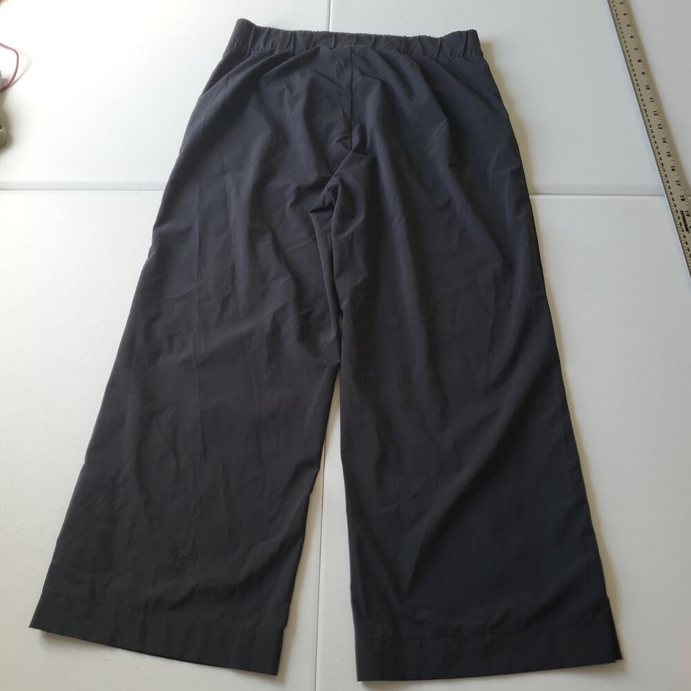 J Jill Fit Pants Womens Small Black Wide Leg Pull On Stretch Travel Casual - Picture 2 of 10